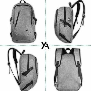 Yoked Apparel Men Business & Travel Laptop Backpack, Gray